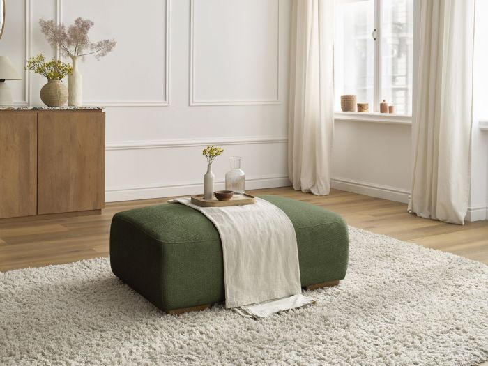 Pouf SIDONIE tissu chiné