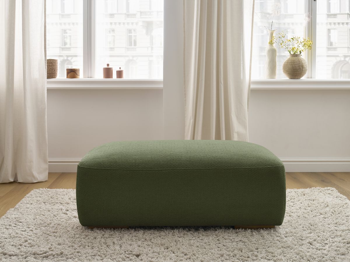 Pouf SIDONIE chiné vert — vue 5