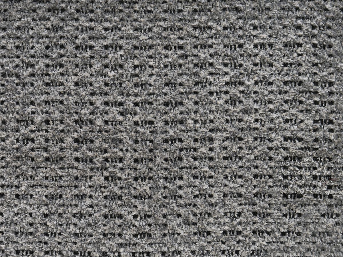 Canapé d'angle fixe EVEREST tissu chiné - Orange - Angle droit - 10 coussins