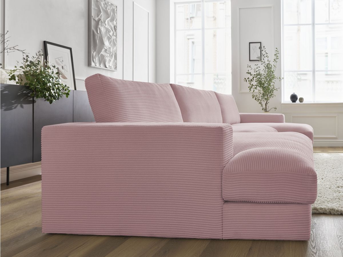 LEONARD vaste compacte panoramische bank in corduroy