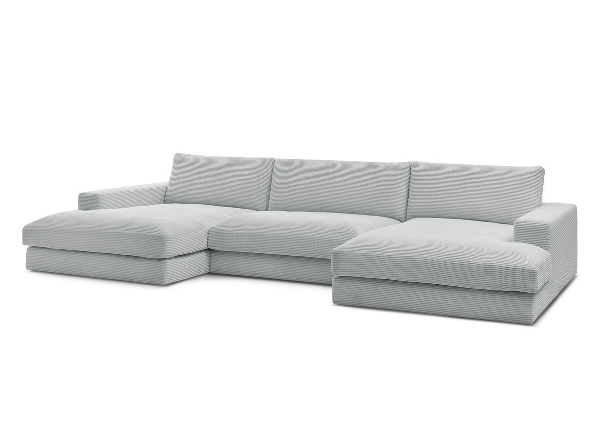 LEONARD vaste compacte panoramische bank in corduroy