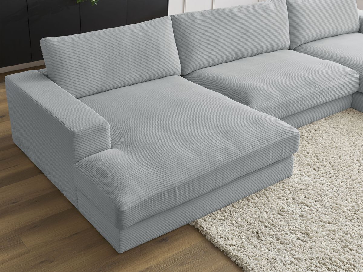 LEONARD vaste compacte panoramische bank in corduroy