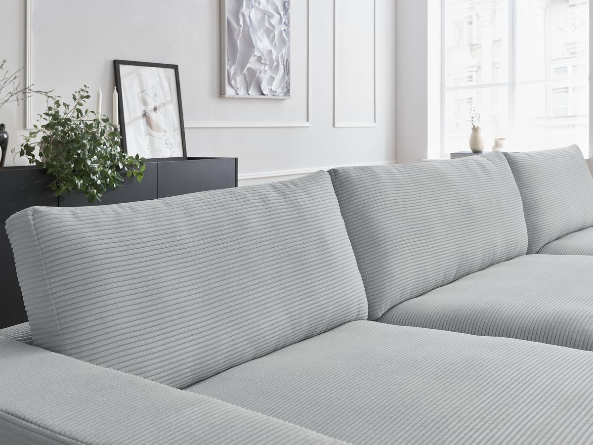 LEONARD vaste compacte panoramische bank in corduroy