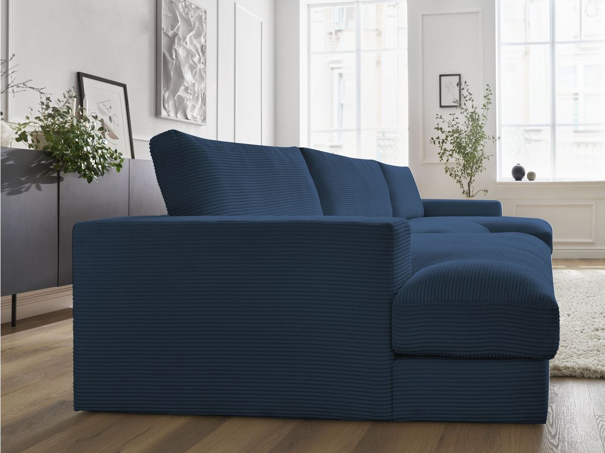LEONARD vaste compacte panoramische bank in corduroy