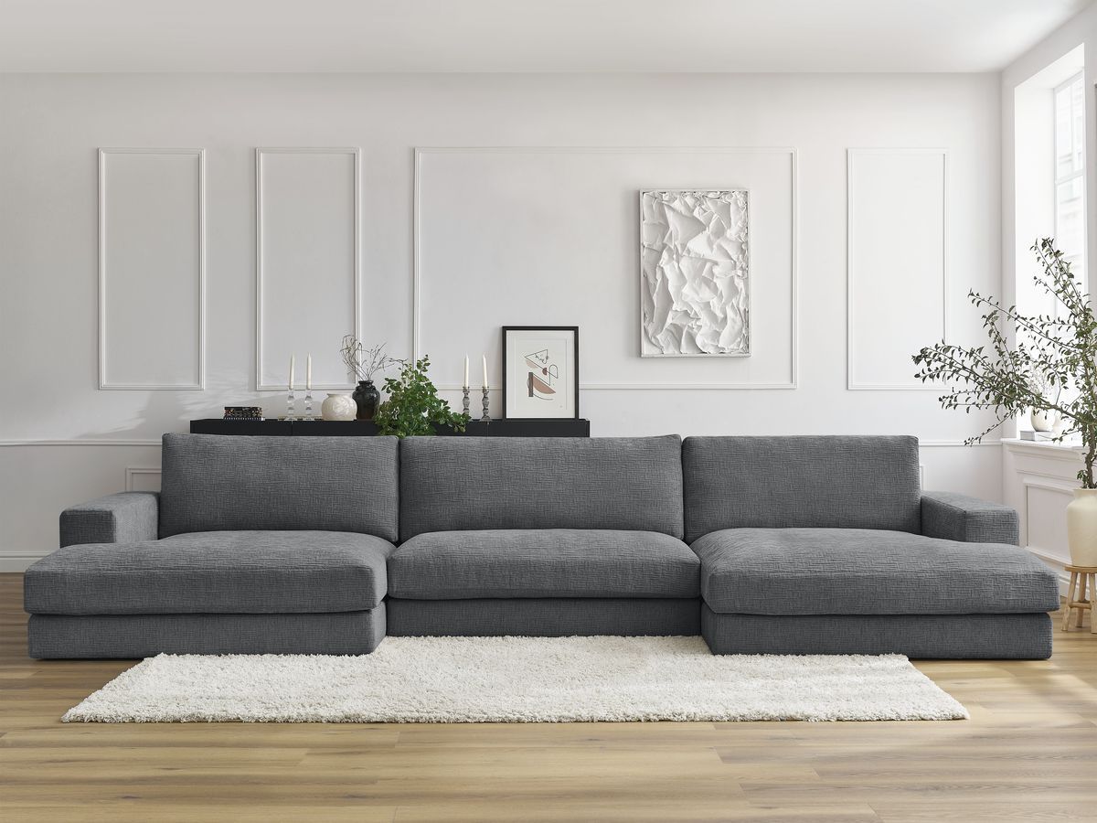LEONARD vaste compacte panoramabank in structuurstof