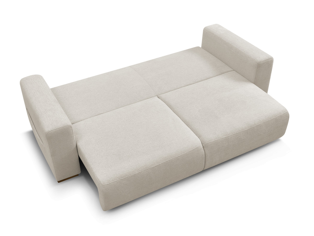 Canapé droit convertible SIDONIE tissu chiné