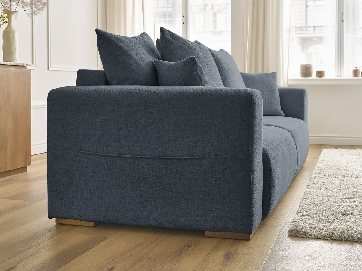 Canapé droit convertible SIDONIE tissu chiné