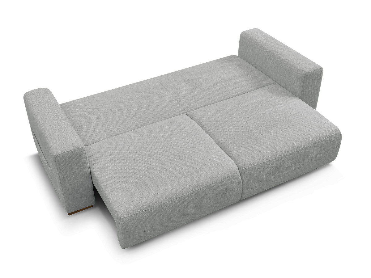 Canapé droit convertible SIDONIE tissu chiné