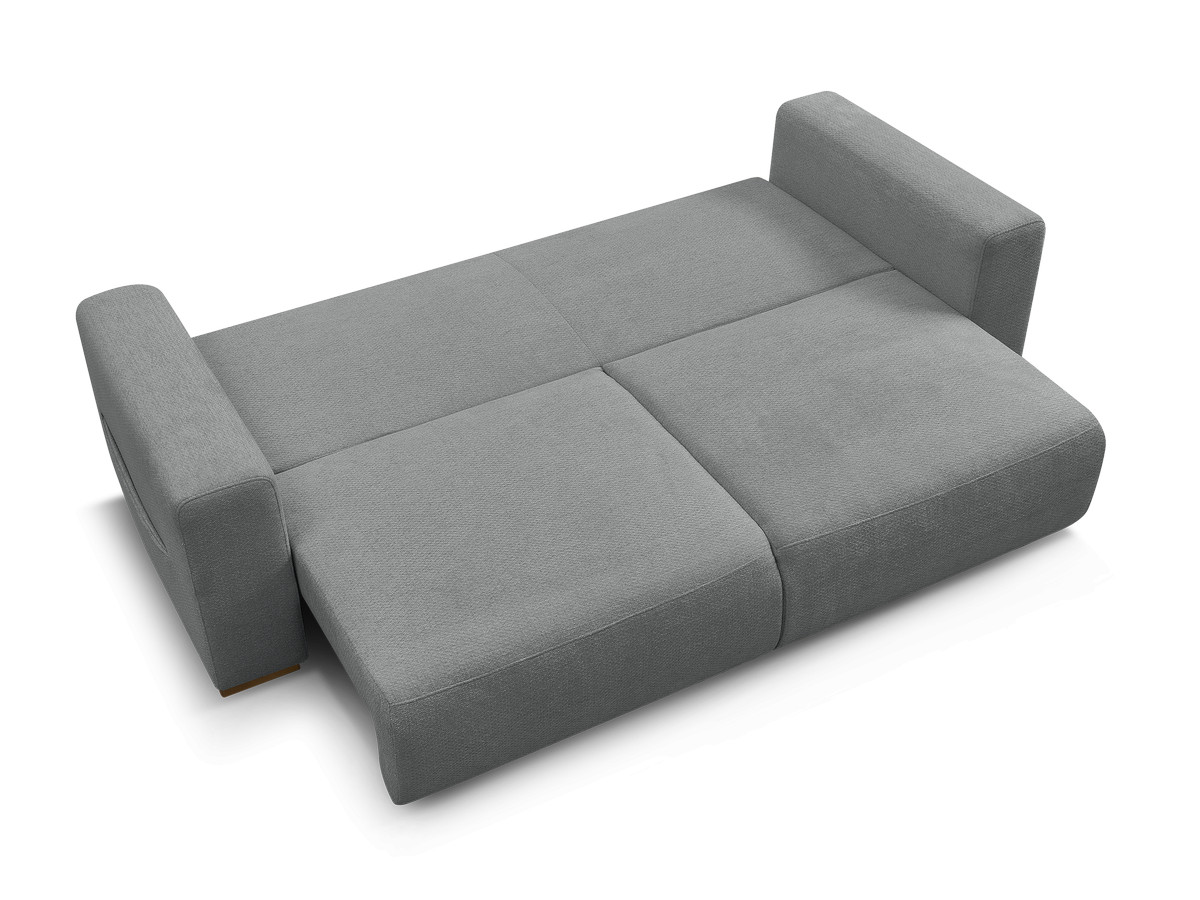 Canapé droit convertible SIDONIE tissu chiné