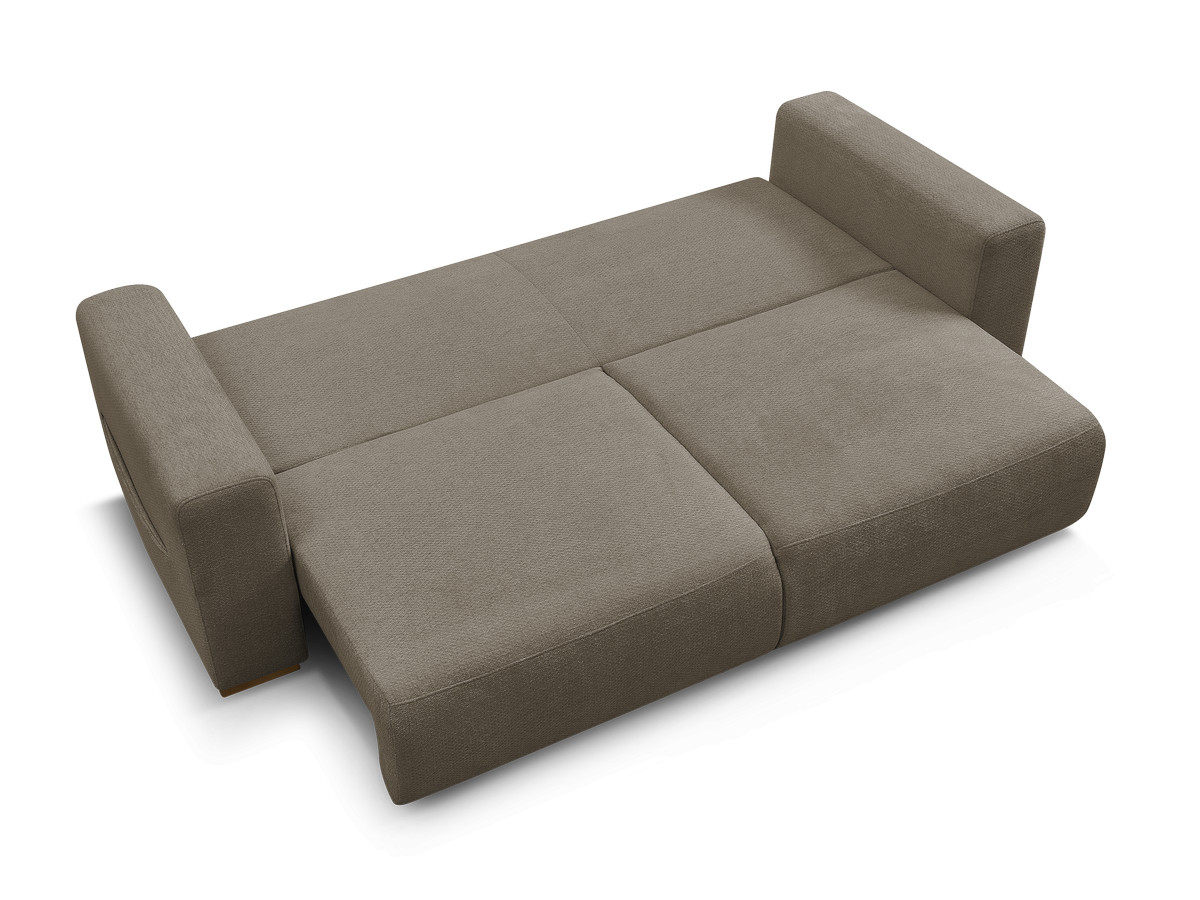 Canapé droit convertible SIDONIE tissu chiné