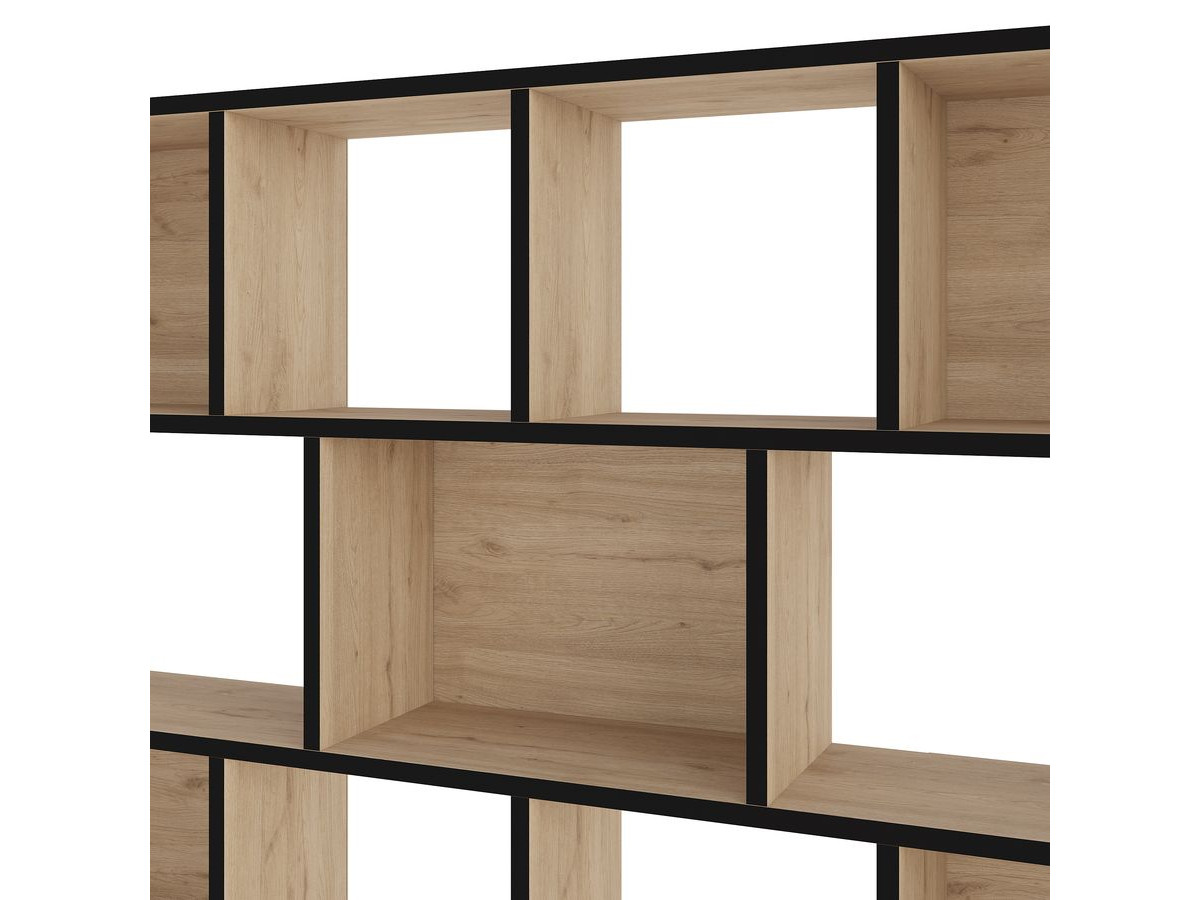 Bibliothèque réversible H.180 cm KAJAK effet chêne