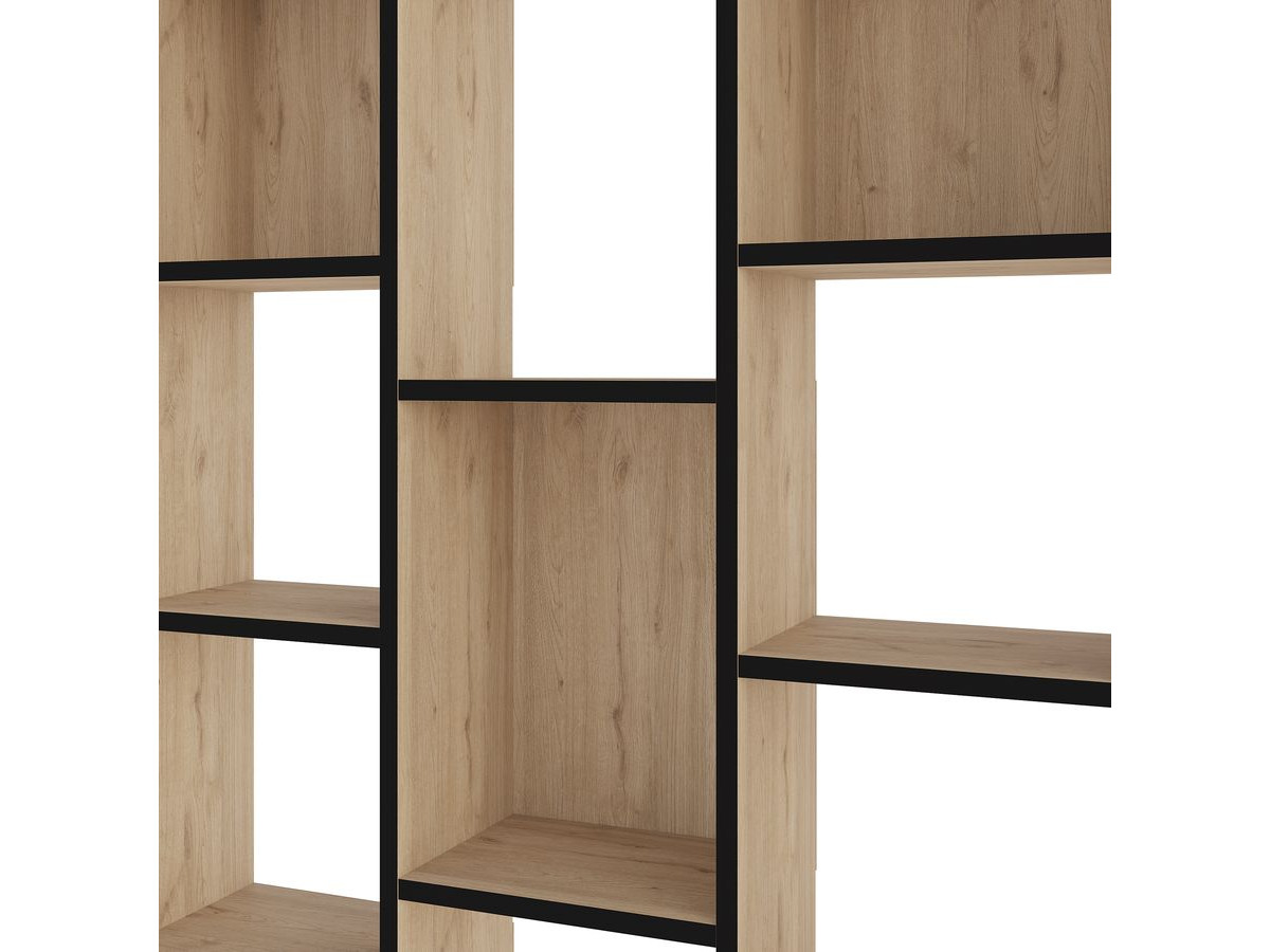 Bibliothèque réversible H.180 cm KAJAK effet chêne