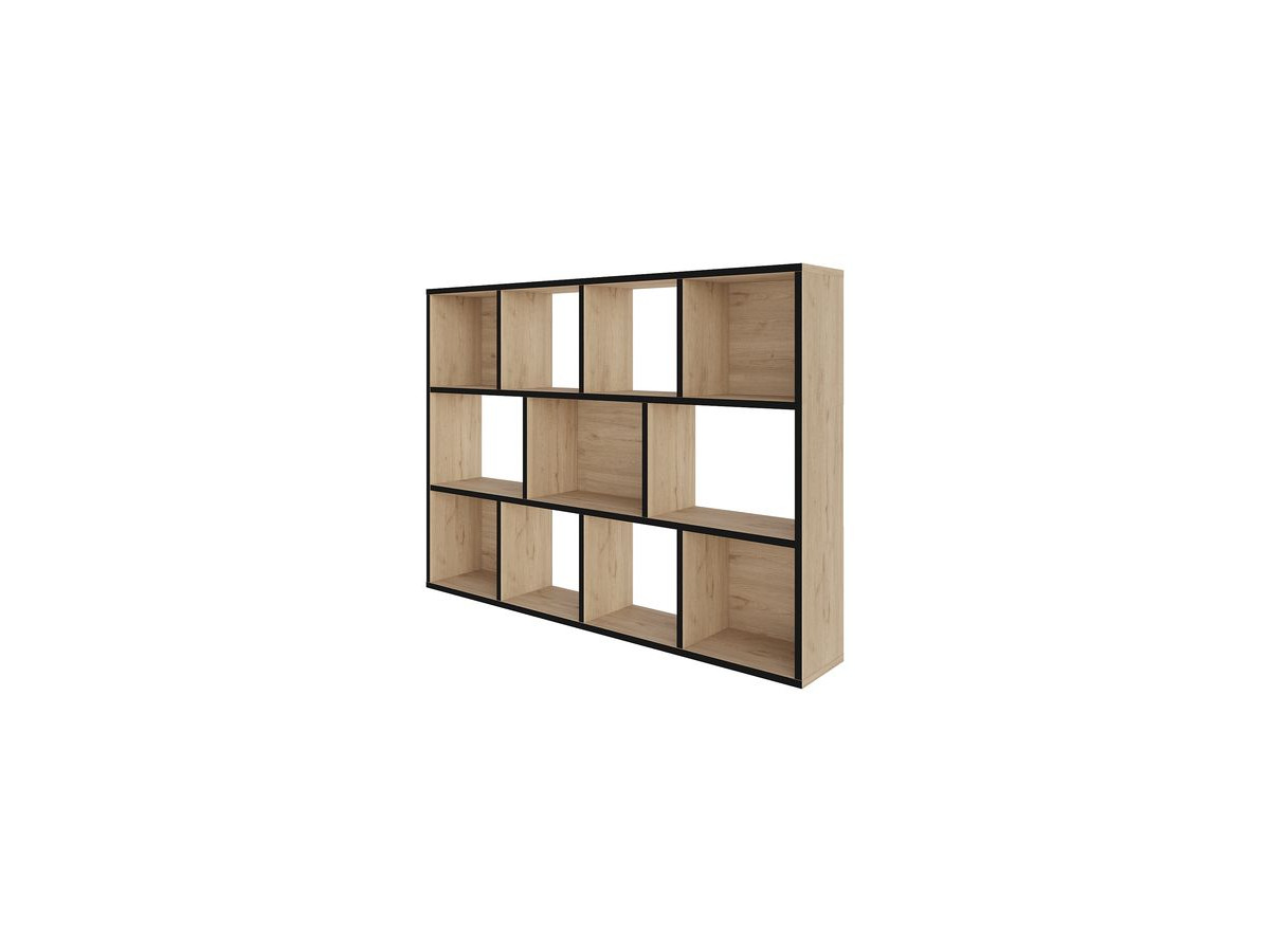 Bibliothèque réversible H.180 cm KAJAK effet chêne