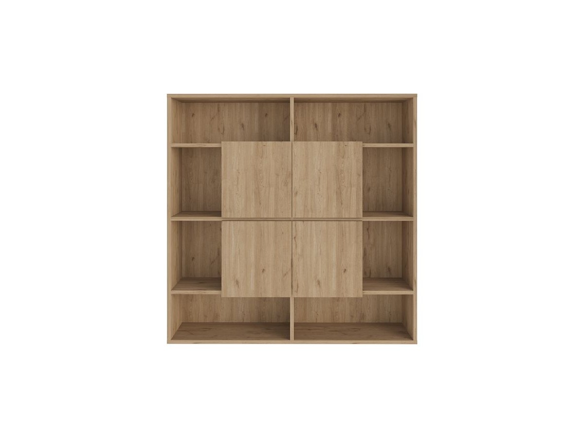 BELLAMY eikenhouten 4-deurs boekenkast H.170 cm