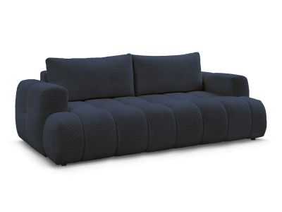 Canapé droit convertible 3 places FUJI tissu bouclette