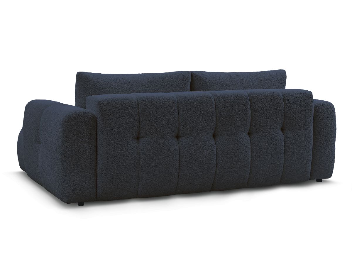 Canapé droit convertible 3 places FUJI tissu bouclette