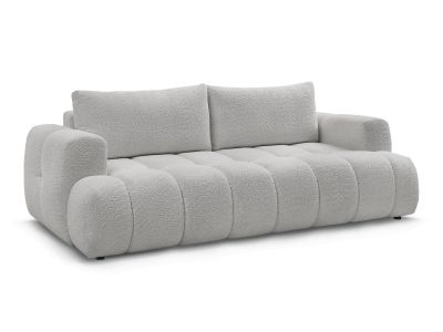 Canapé droit convertible 3 places FUJI tissu bouclette