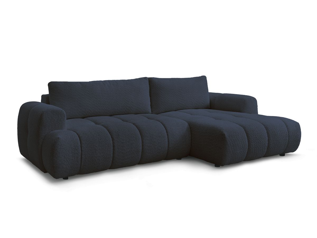 Canapé d'angle convertible FUJI tissu bouclette