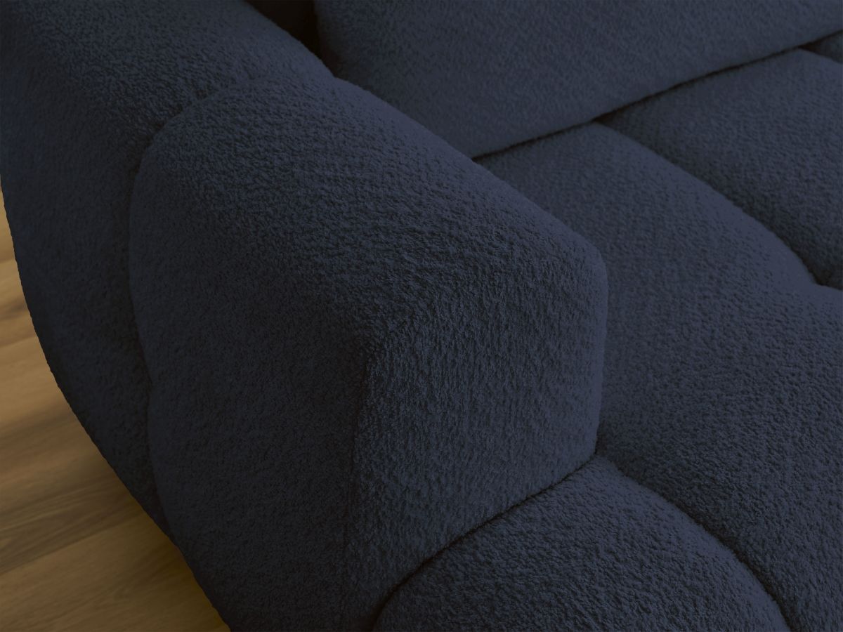 Canapé d'angle convertible FUJI tissu bouclette