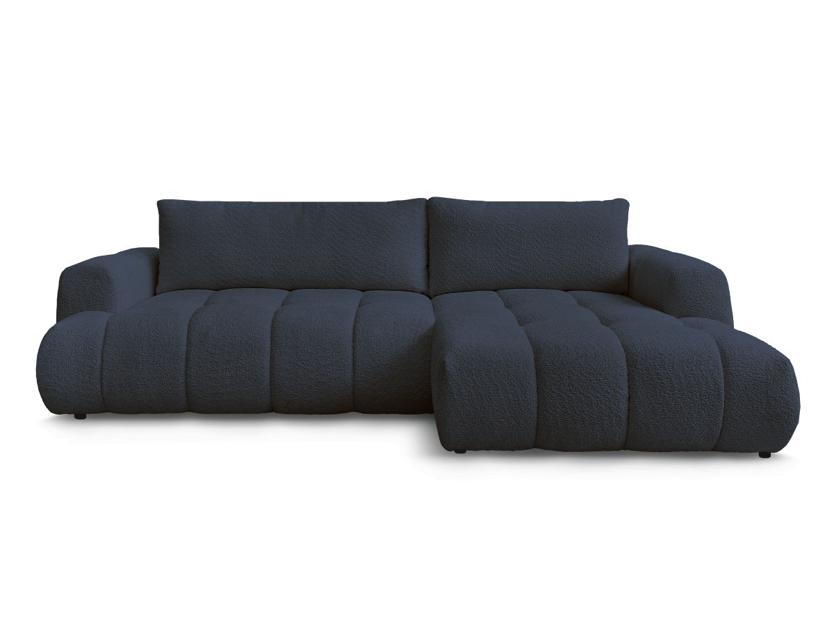 Canapé d'angle convertible FUJI tissu bouclette