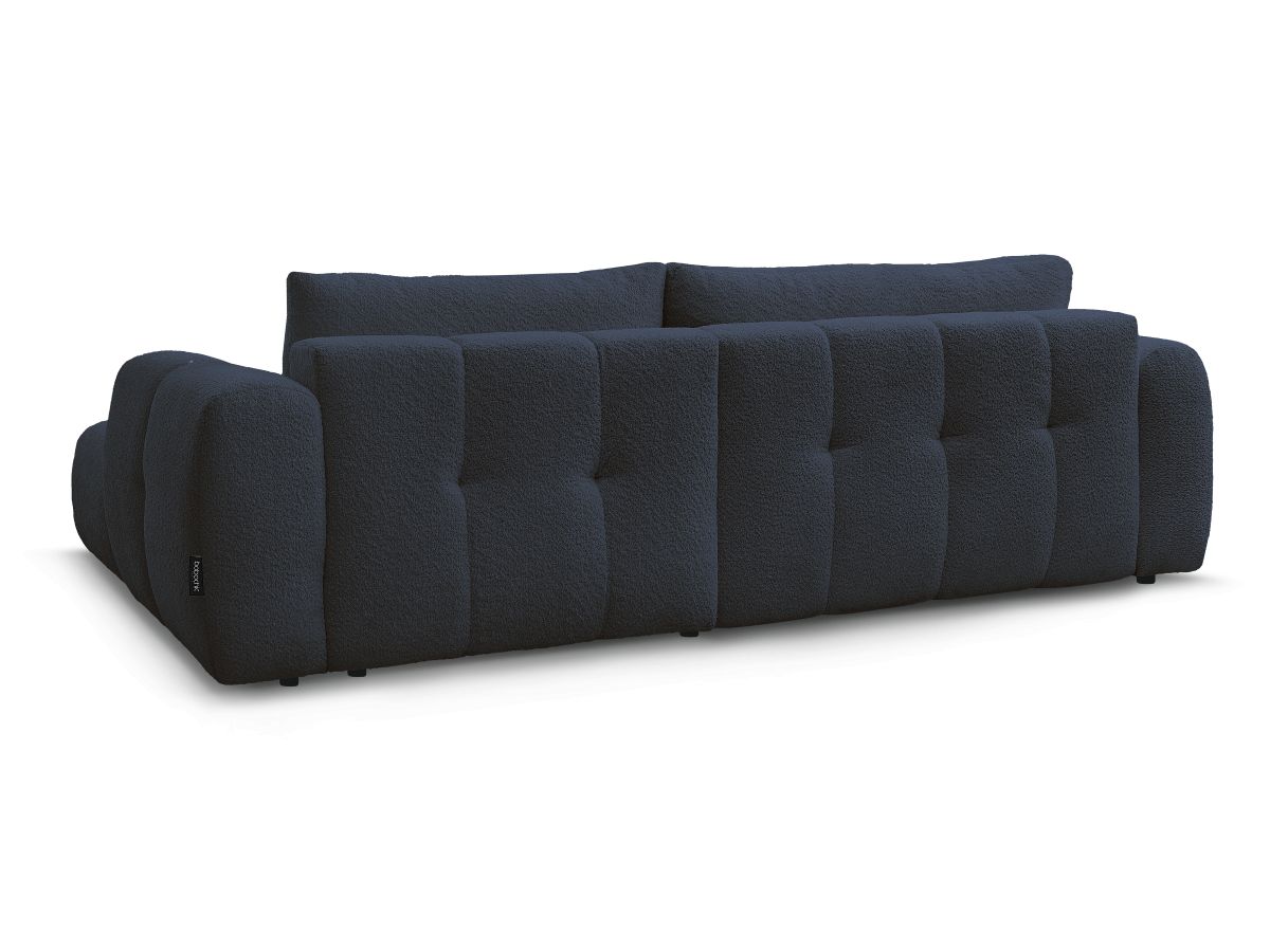 Canapé d'angle convertible FUJI tissu bouclette