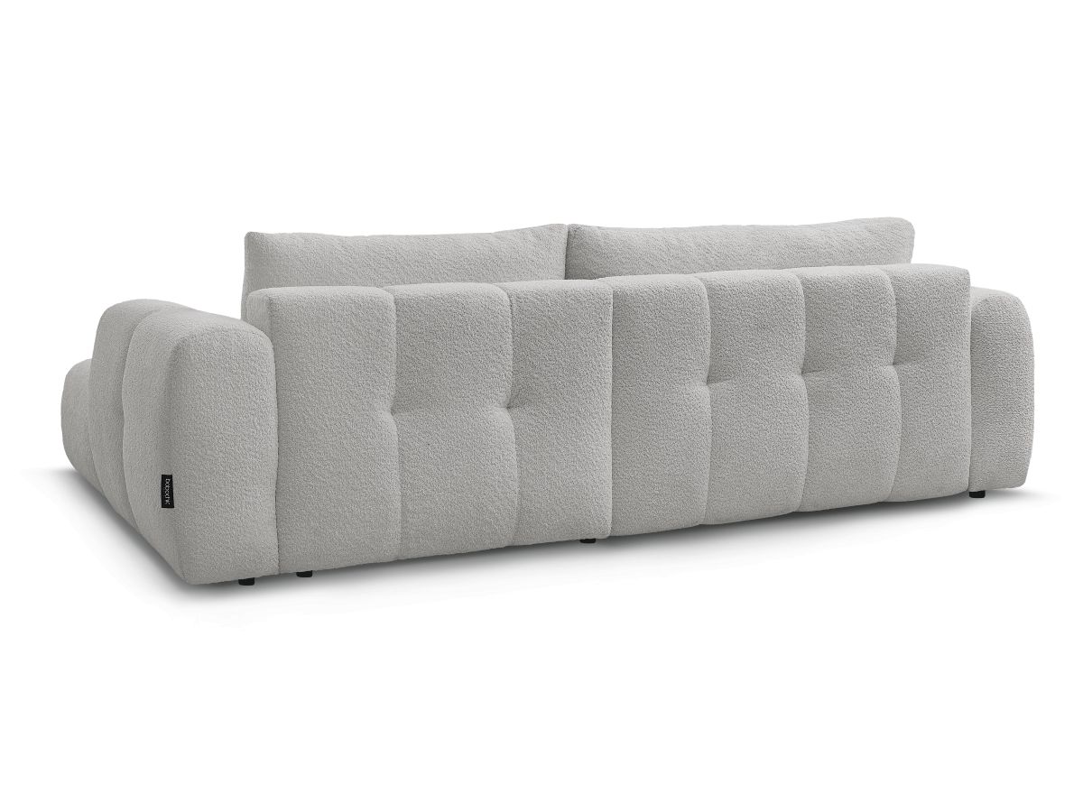 Canapé d'angle convertible FUJI tissu bouclette