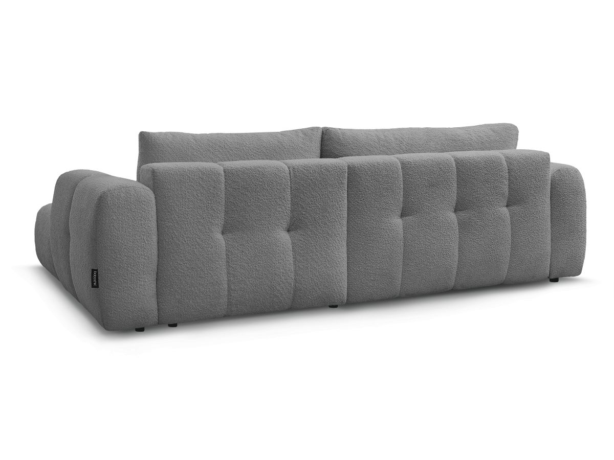 Canapé d'angle convertible FUJI tissu bouclette