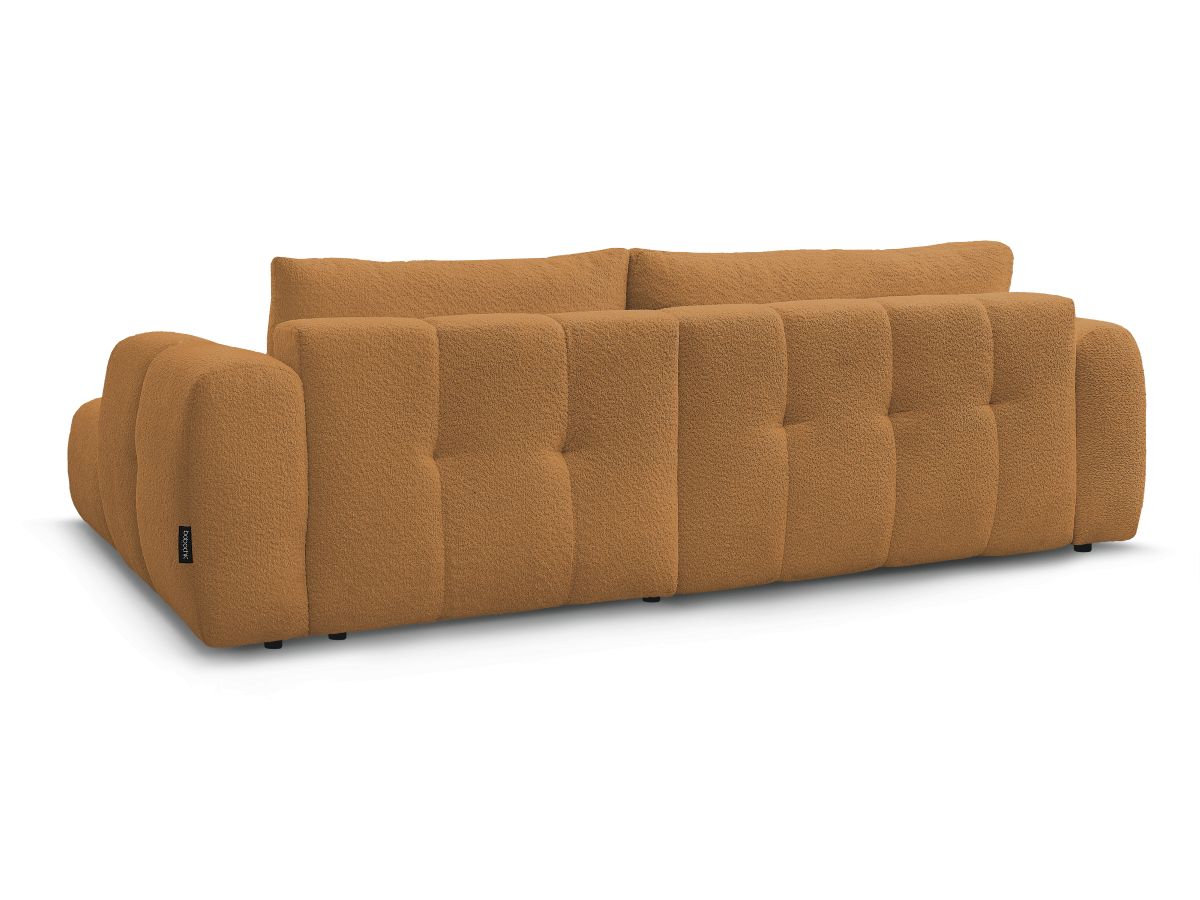 Canapé d'angle convertible FUJI tissu bouclette