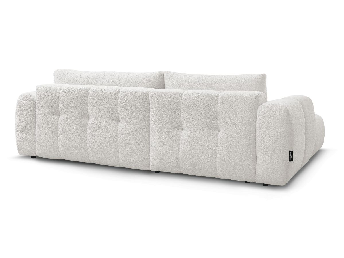 Canapé d'angle convertible FUJI tissu bouclette