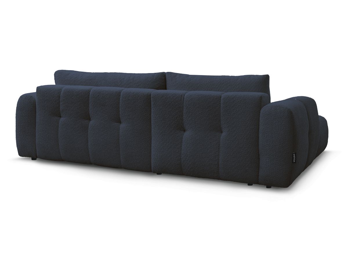 Canapé d'angle convertible FUJI tissu bouclette