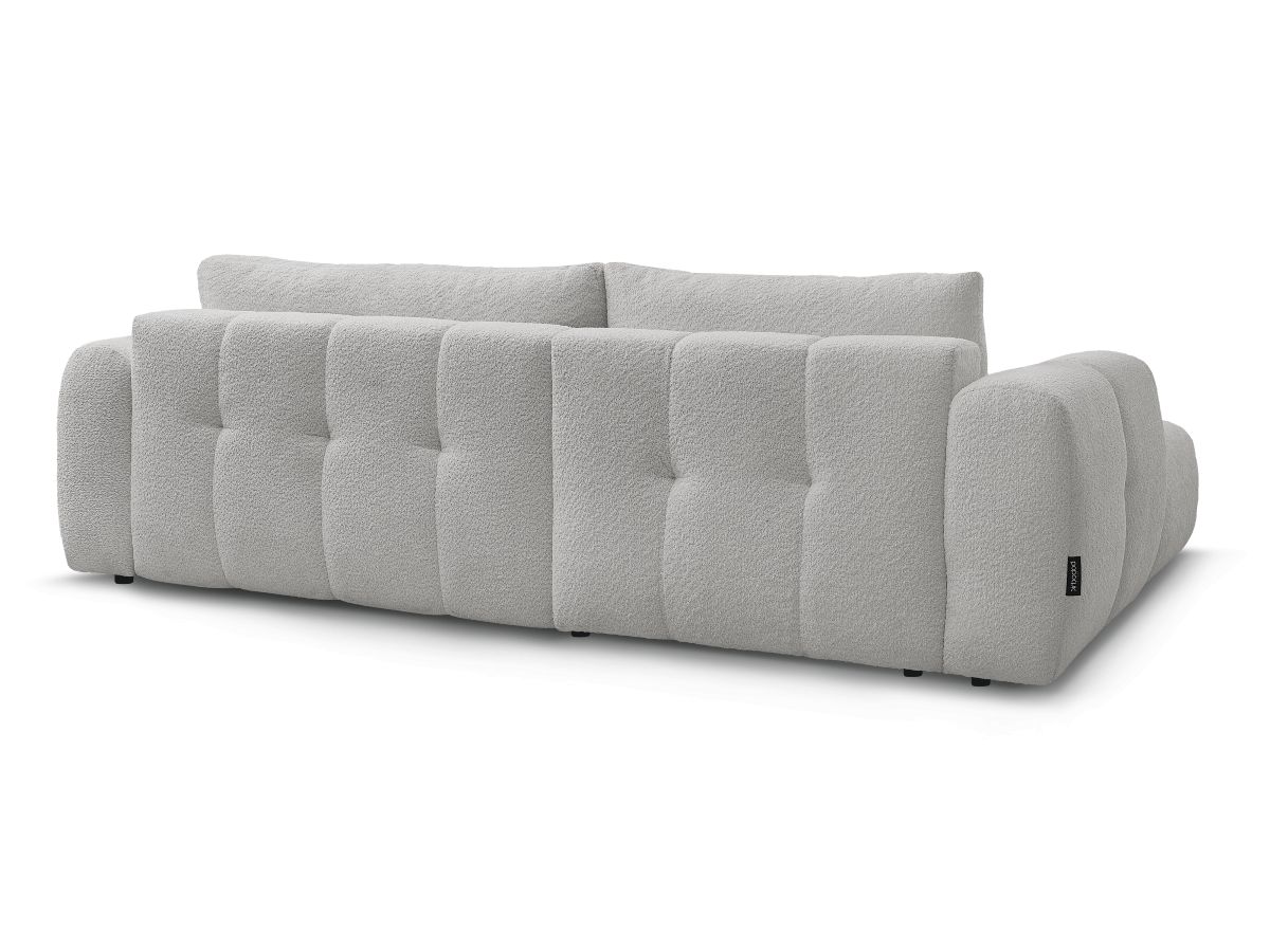 Canapé d'angle convertible FUJI tissu bouclette