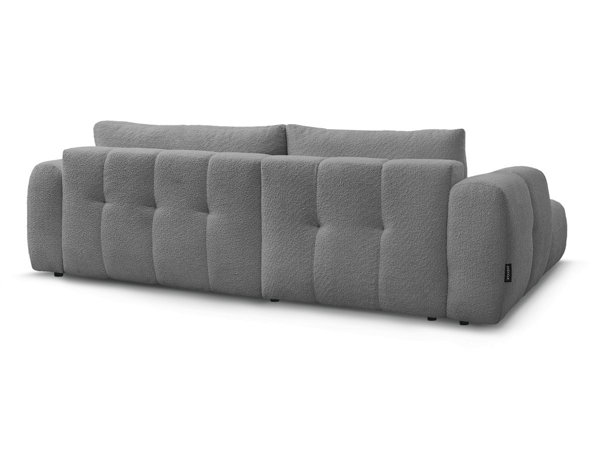 Canapé d'angle convertible FUJI tissu bouclette