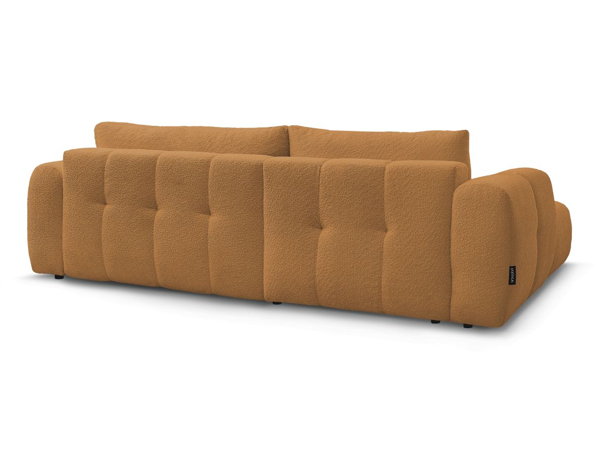 Canapé d'angle convertible FUJI tissu bouclette