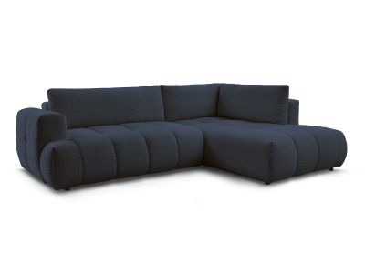Canapé d'angle L convertible FUJI tissu bouclette