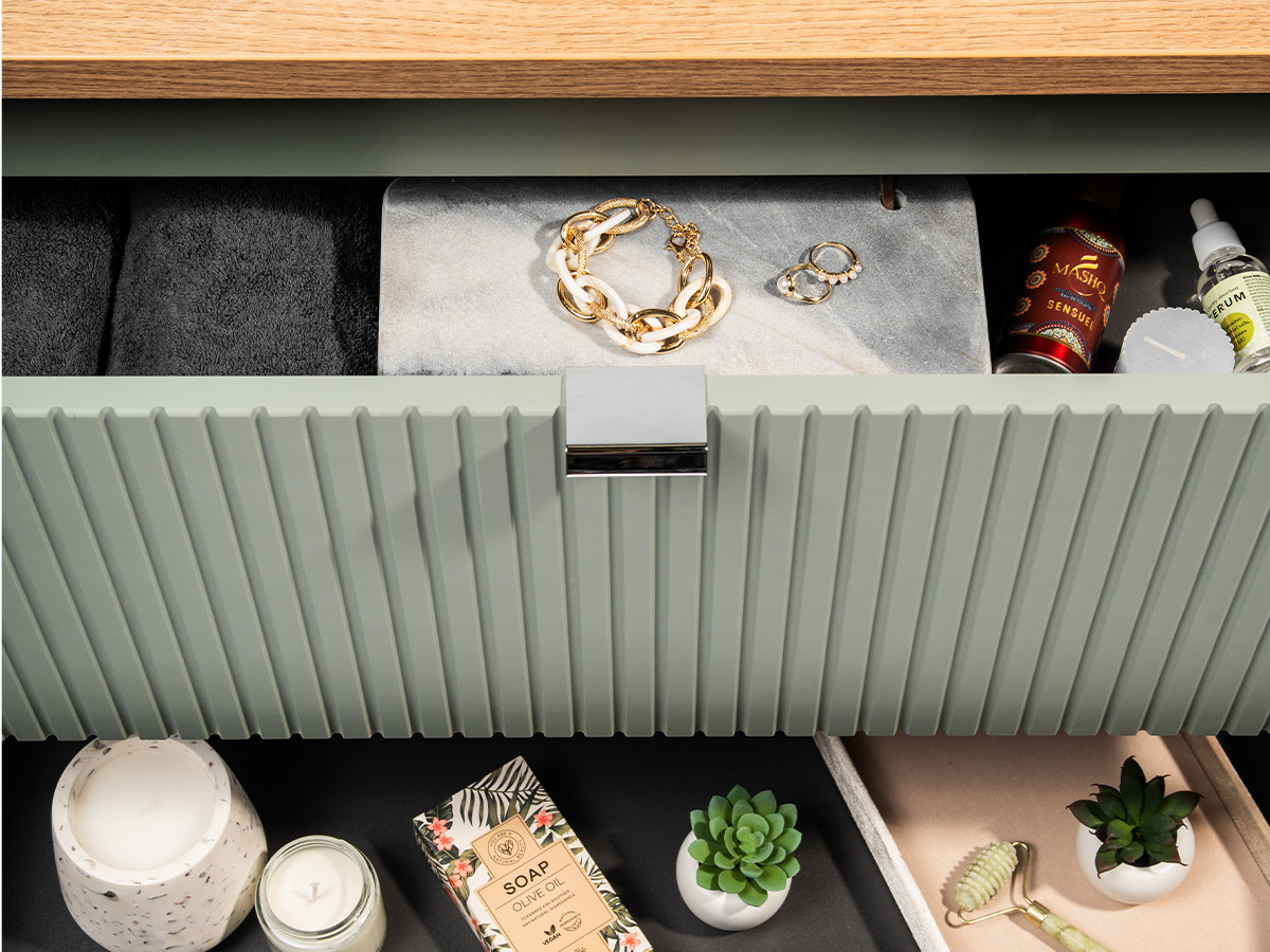 YOUNA groene badkamerkast 140 cm