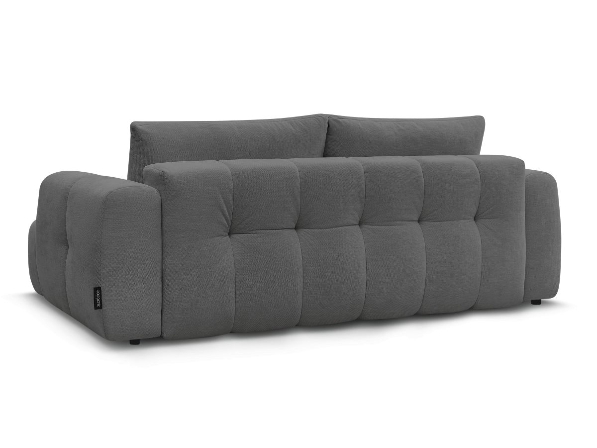 Canapé droit convertible 3 places FUJI tissu lisse