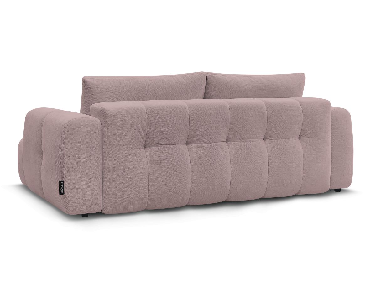 Canapé droit convertible 3 places FUJI tissu lisse