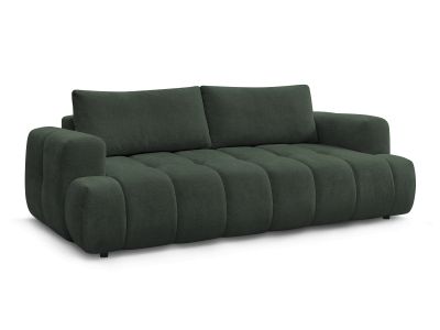 Canapé droit convertible 3 places FUJI tissu lisse