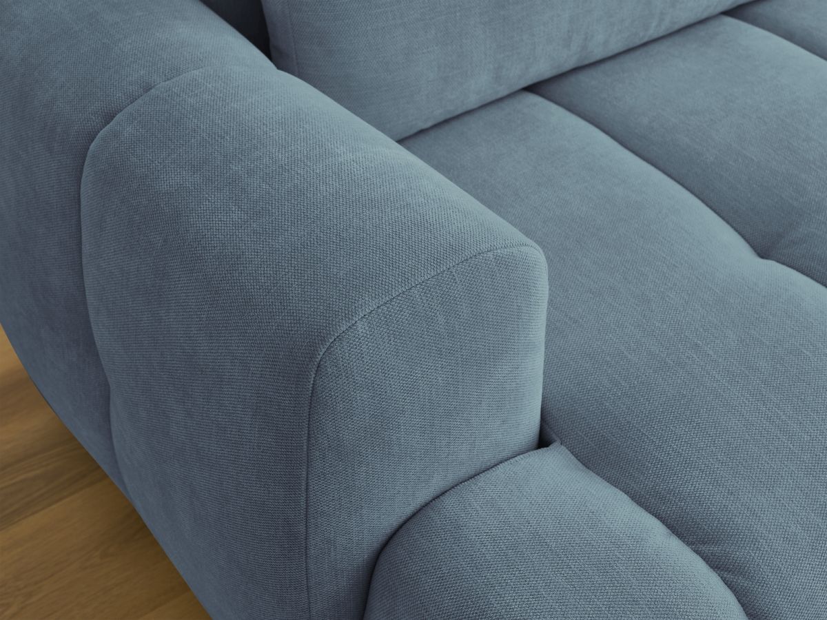 Canapé d'angle convertible FUJI tissu lisse