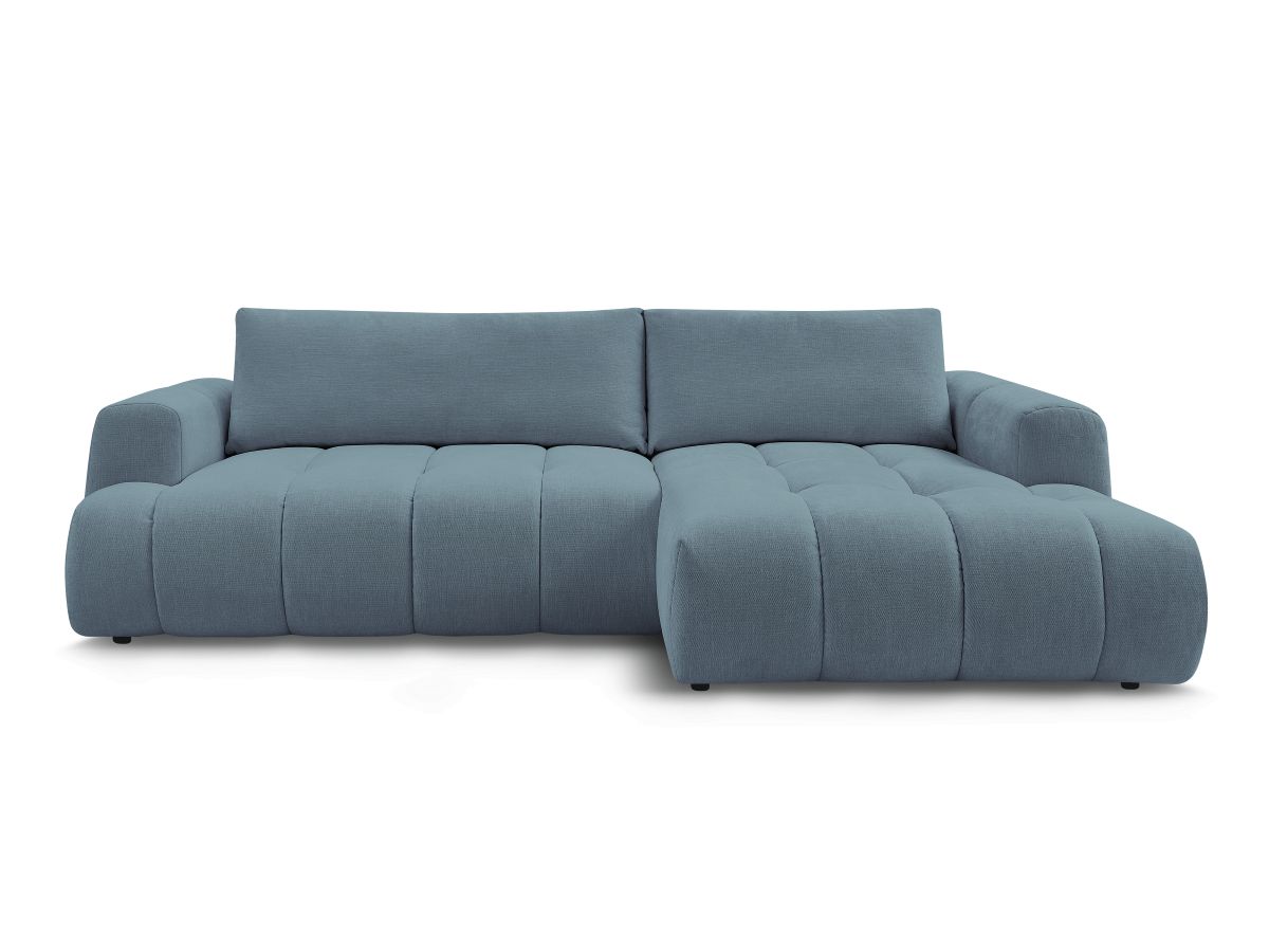 Canapé d'angle convertible FUJI tissu lisse