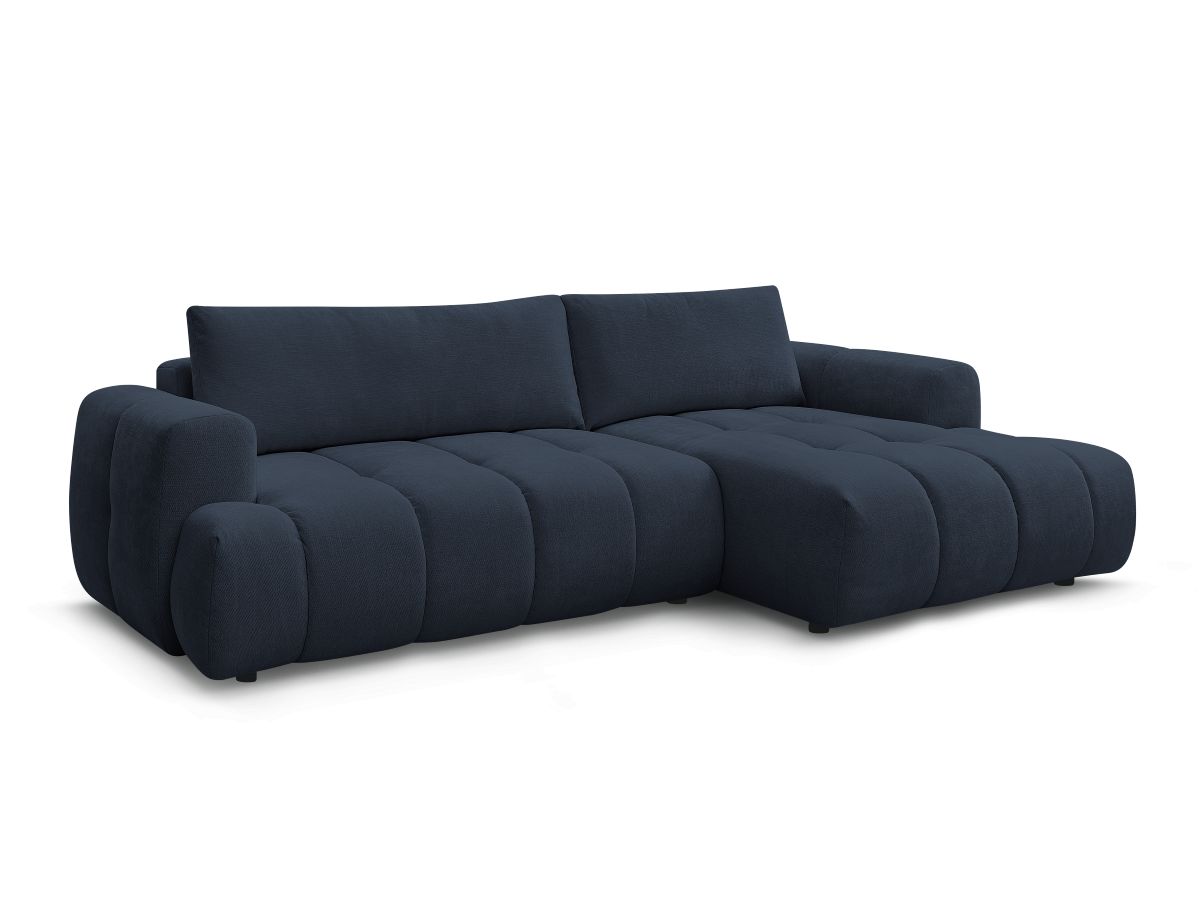 Canapé d'angle convertible FUJI tissu lisse