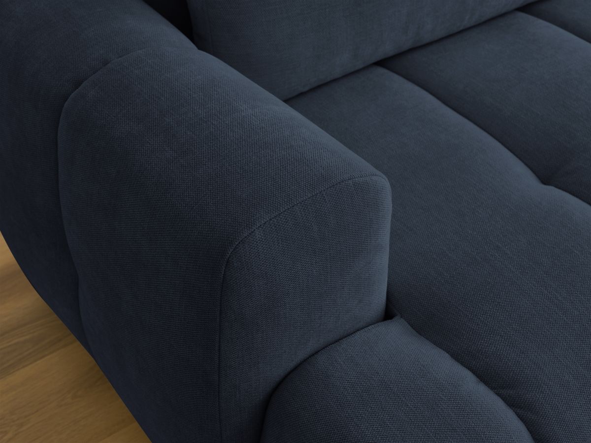 Canapé d'angle convertible FUJI tissu lisse