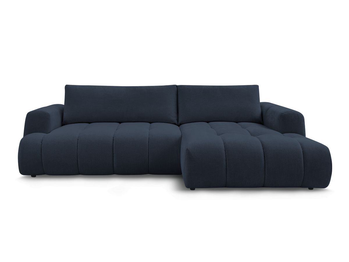 Canapé d'angle convertible FUJI tissu lisse