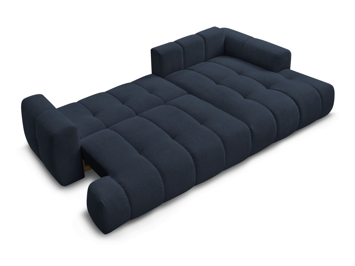 Canapé d'angle convertible FUJI tissu lisse