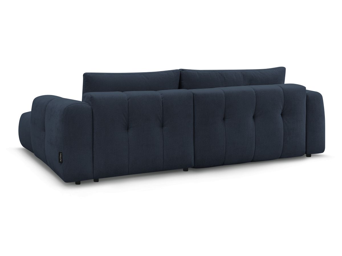 Canapé d'angle convertible FUJI tissu lisse