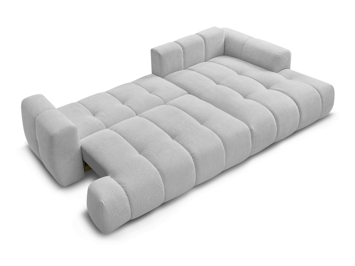 Canapé d'angle convertible FUJI tissu lisse