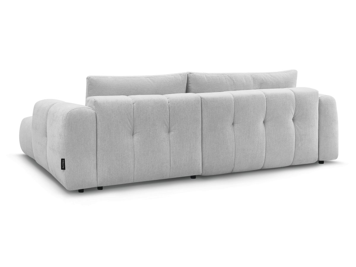 Canapé d'angle convertible FUJI tissu lisse