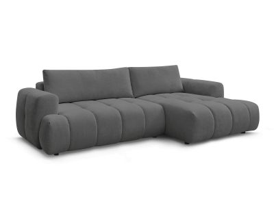 Canapé d'angle convertible FUJI tissu lisse