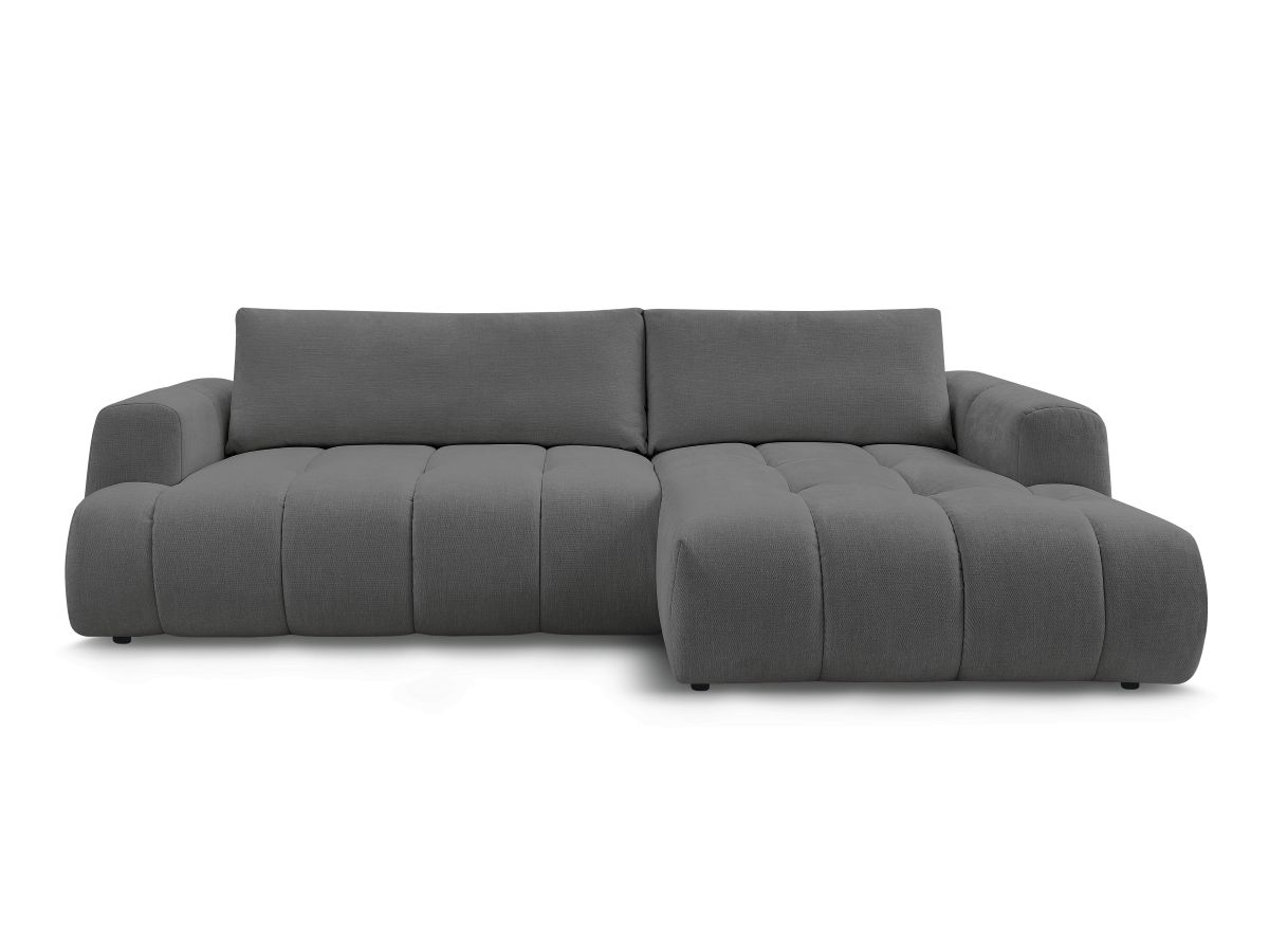 Canapé d'angle convertible FUJI tissu lisse