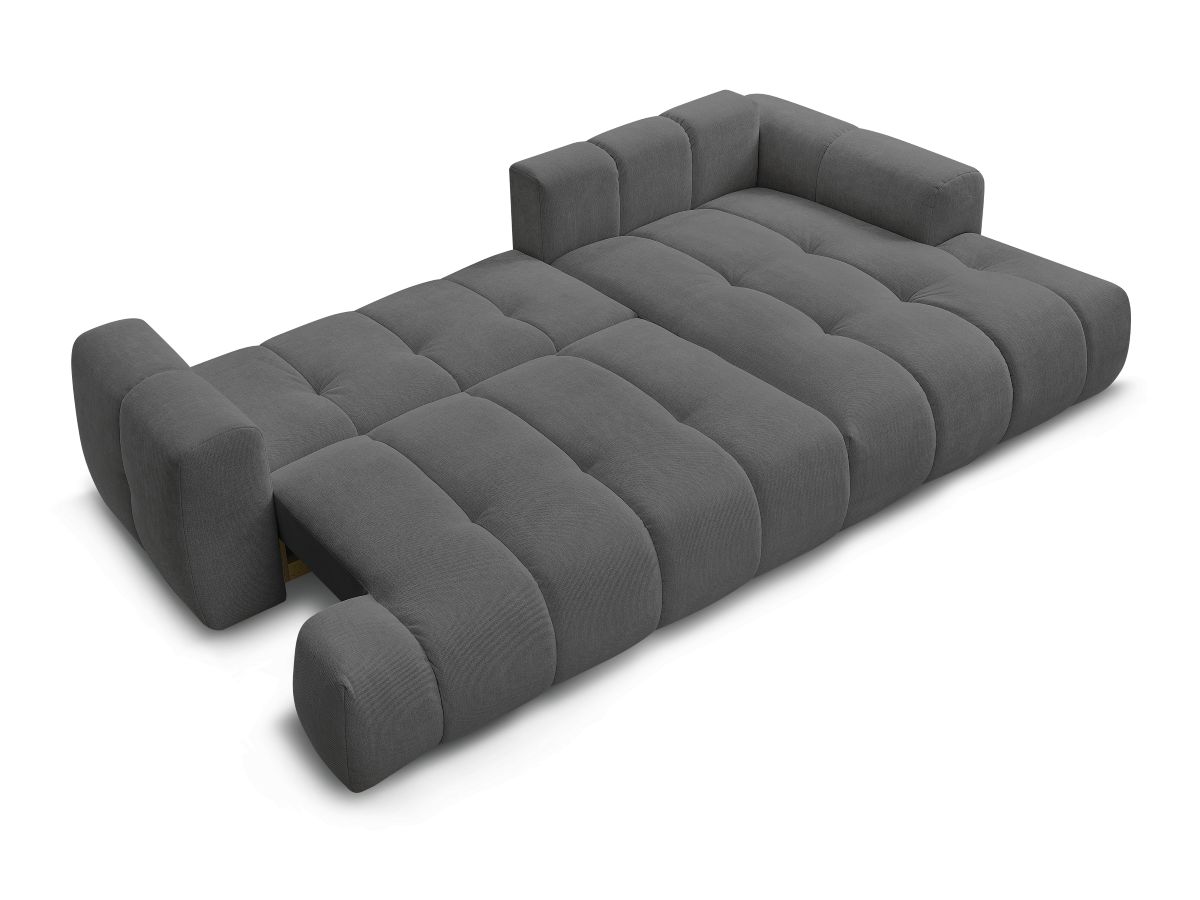Canapé d'angle convertible FUJI tissu lisse